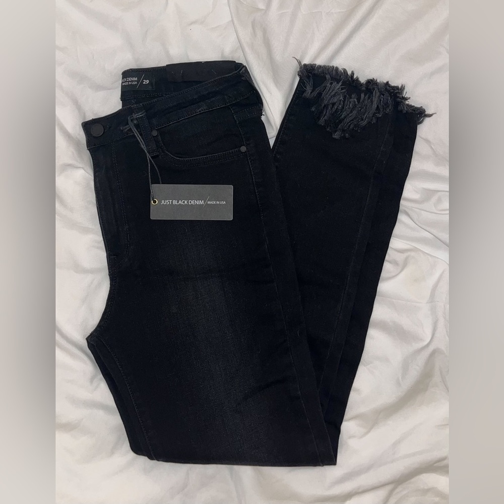 Just black denim NWT